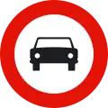 R-103 Einfahrtverbot für Kraftwagen