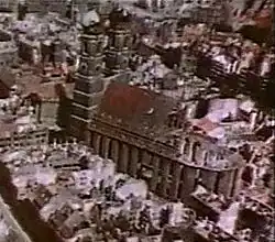 Luftaufnahme kurz nach Kriegsende 1945