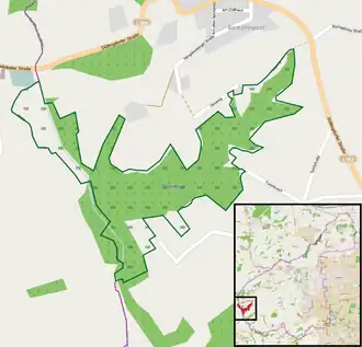 Übersichtskarte des Naturschutzgebiets