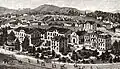 Heute verschwundene Spitalanlage am Hegibachplatz in Zürich, um 1900