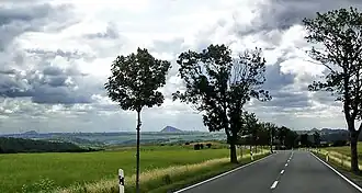 3 Mansfelder Pyramiden gesehen von der Klausstraße (B 242)