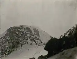 Historische Aufnahme von der österreichischen Platte auf die am 13. März 1918 gesprengte italienische Platte