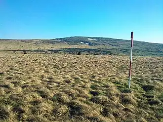 Der höchste Punkt, im Hintergrund der Hochwiesenberg