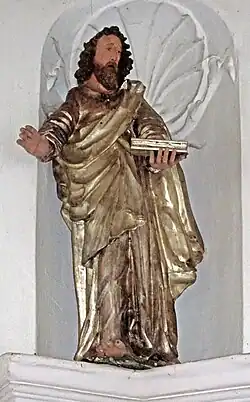 Statue eines Evangelisten