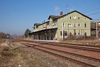 Bahnhof St Egidien, Empfangsgebäude (2014)