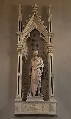 Donatello, hl. Georg, Marmor, 1415–1417, Bargello
