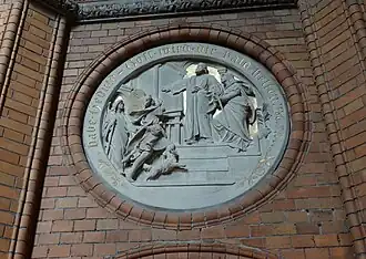 Relief von Aloys Denoth: “Die Rückkehr des Tobias”