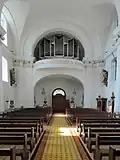 Blick zur Orgel
