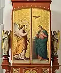 Altarflügel des rechten Seitenaltares im geschlossenen Zustand