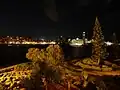 San Ġiljan bei Nacht, von Sliema aus gesehen