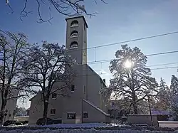 St. Matthäus in Hochzoll – Ansicht von der Friedberger Straße