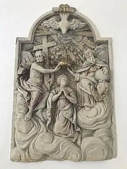 Marienkrönung, Relief, Mitte 18. Jh.