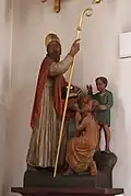 Der hl. Nikolaus von Myra auf dem linken Seitenaltar