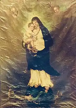 Marienbild des Seitenaltares, heute in Boßweiler