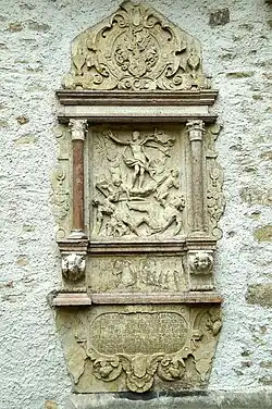 Epitaph an der Nordwand