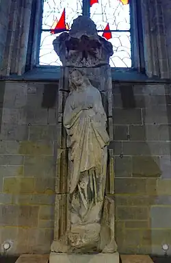 Erzengel Gabriel, ~1300, heute als Altarfigur