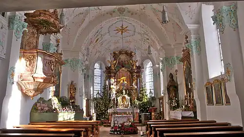 Deckenstuck der Pfarrkirche St. Valentin (Marzoll)