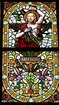 Kirchenschifffenster „Hl. Sebastian“