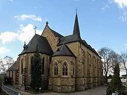 Die katholische Pfarrkirche St. Aldegundis