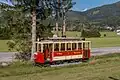 Der Triebwagen 3 im Ursprungszustand bei der Museumstramway Mariazell