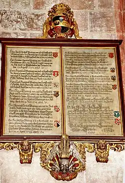 Epitaph in der Sebaldskirche