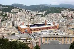 Luigi Ferraris Stadium im Quartier Marassi, Genua