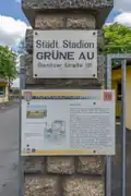 Infotafel am Stadion