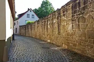 Die alte Stadtmauer in der Judengasse