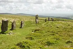 Steinreihe von Stalldon