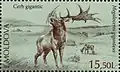 Megaloceros auf einer moldawischen Briefmarke