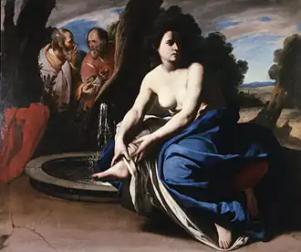 Massimo Stanzione Susanna und die beiden Alten (Stanzione), um 1645