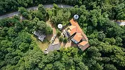 Luftaufnahme der Burganlage