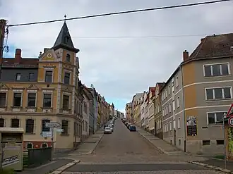 Blick von unten auf die Steile Wand