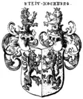 Wappen der Stein zu Kochberg (Löwen gekrönt)