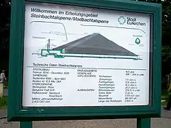 Infotafel am Staudamm