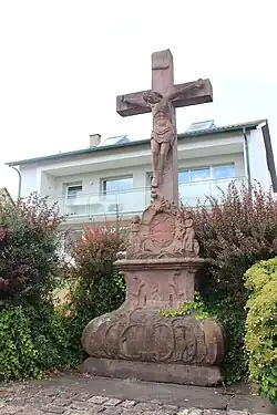 Wegkreuz in der Ortsmitte Steineggs, entstanden 1778[64]