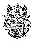 Wappen der Barone von Moll aus einem Exlibris