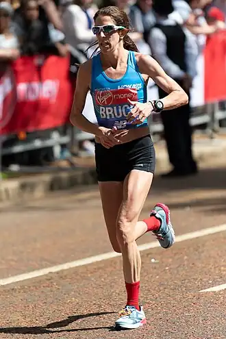 Stephanie Bruce beim London-Marathon 2018