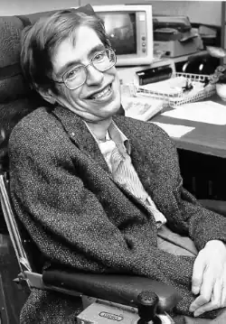 Stephen Hawking, britischer theoretischer Physiker, Kosmologe und Autor