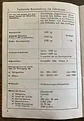 Technische Beschreibung des Fahrzeugs (Gewicht, Motor)