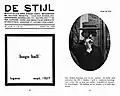 Todesanzeige in De Stijl, herausgegeben von Theo van Doesburg