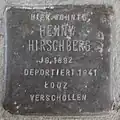 Stolperstein für Henny Hirschberg (Pantaleonstraße 18)