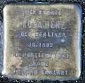 Stolperstein für Rosa Herz (Friedrichstraße 40)