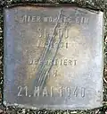 Stolperstein für einen Sinto (Thieboldsgasse 88)