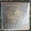 Stolperstein für einen Sinto (Thieboldsgasse 88)