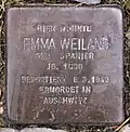 Stolperstein für Emma&nbsp;Weiland
