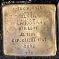 Stolperstein für Berta Langstaat (Luxemburger Straße 37)