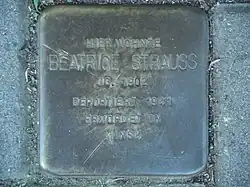 Stolperstein für Beatrice Strauss