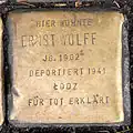 Stolperstein für Ernst Wolff (Luxemburger Straße 37)