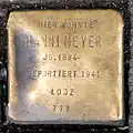 Stolperstein für Hanni Meyer (Luxemburger Straße 37)